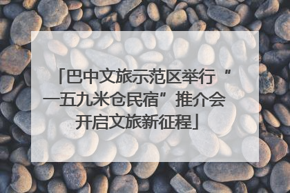 巴中文旅示范区举行“一五九米仓民宿”推介会 开启文旅新征程