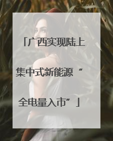 广西实现陆上集中式新能源“全电量入市”
