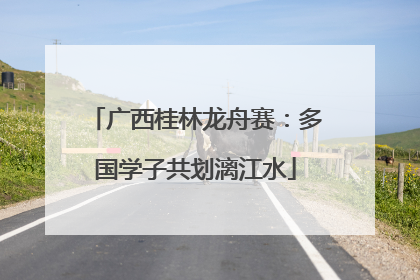 广西桂林龙舟赛：多国学子共划漓江水