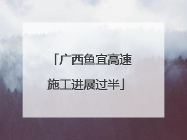 广西鱼宜高速施工进展过半