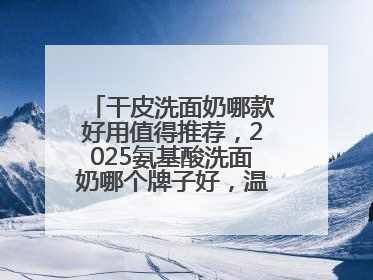 干皮洗面奶哪款好用值得推荐，2025氨基酸洗面奶哪个牌子好，温和在线