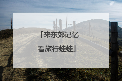来东郊记忆 看旅行蛙蛙