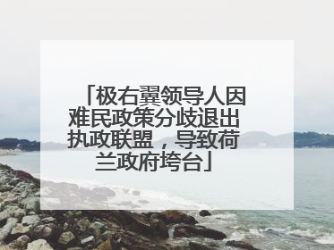 极右翼领导人因难民政策分歧退出执政联盟，导致荷兰政府垮台