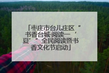 枣庄市台儿庄区“书香台城·阅读一‘夏’”全民阅读暨书香文化节启动