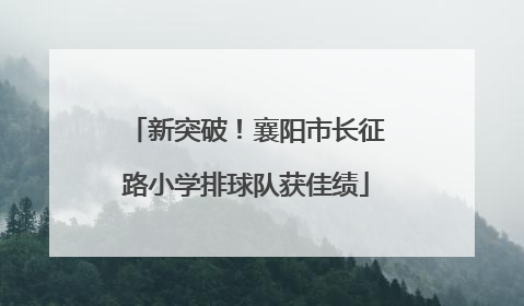 新突破！襄阳市长征路小学排球队获佳绩