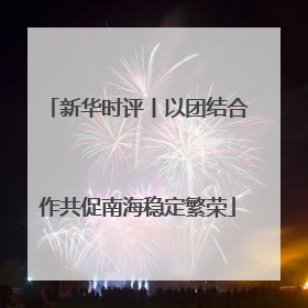新华时评丨以团结合作共促南海稳定繁荣