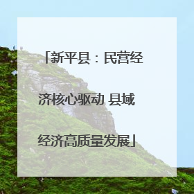 新平县：民营经济核心驱动 县域经济高质量发展