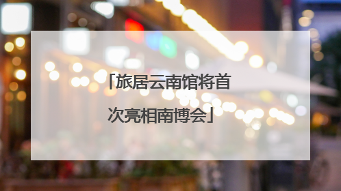 旅居云南馆将首次亮相南博会
