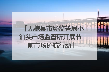 无棣县市场监管局小泊头市场监管所开展节前市场护航行动