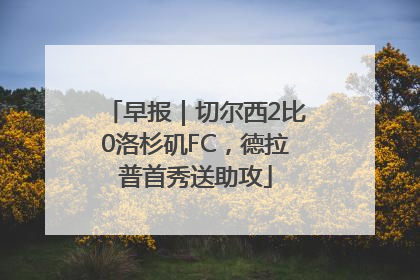 早报｜切尔西2比0洛杉矶FC，德拉普首秀送助攻