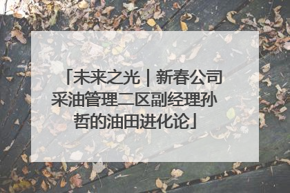 未来之光｜新春公司采油管理二区副经理孙哲的油田进化论