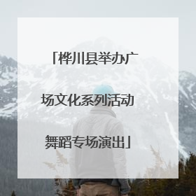 桦川县举办广场文化系列活动舞蹈专场演出