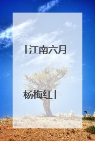 江南六月杨梅红