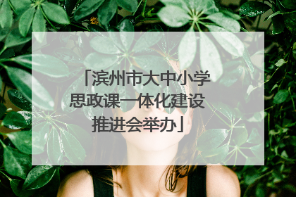 滨州市大中小学思政课一体化建设推进会举办