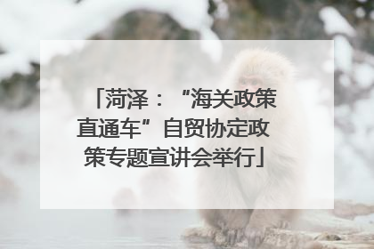 菏泽：“海关政策直通车”自贸协定政策专题宣讲会举行
