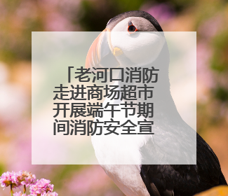 老河口消防走进商场超市开展端午节期间消防安全宣传活动