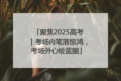 聚焦2025高考｜考场内笔落惊鸿，考场外心绘蓝图