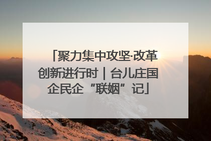 聚力集中攻坚·改革创新进行时｜台儿庄国企民企“联姻”记