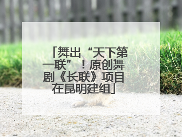 舞出“天下第一联”！原创舞剧《长联》项目在昆明建组
