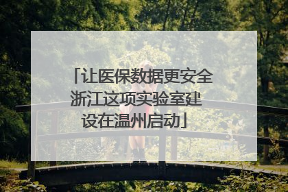 让医保数据更安全 浙江这项实验室建设在温州启动