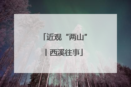 近观“两山”丨西溪往事