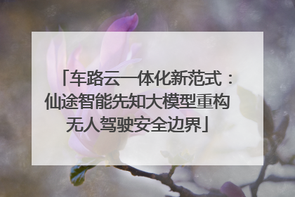 车路云一体化新范式：仙途智能先知大模型重构无人驾驶安全边界