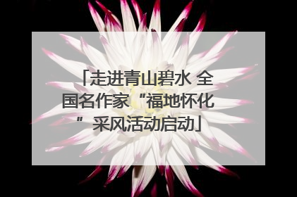 走进青山碧水 全国名作家“福地怀化”采风活动启动