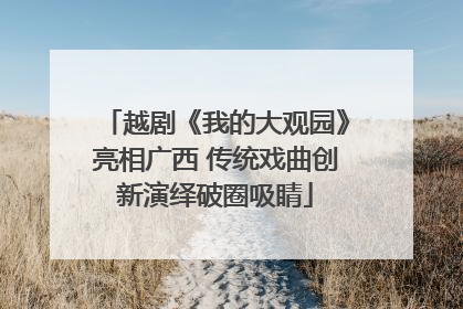 越剧《我的大观园》亮相广西 传统戏曲创新演绎破圈吸睛