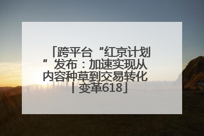 跨平台“红京计划”发布：加速实现从内容种草到交易转化丨变革618