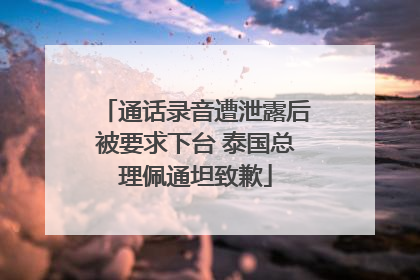 通话录音遭泄露后被要求下台 泰国总理佩通坦致歉