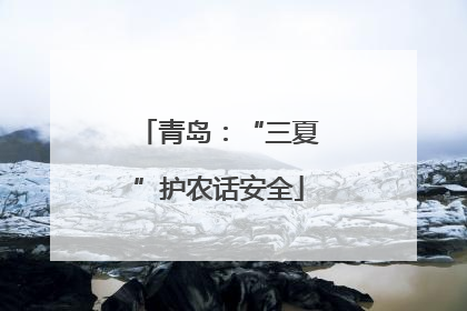 青岛：“三夏”护农话安全