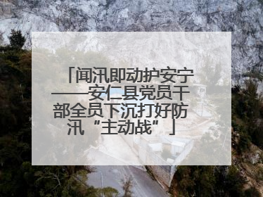 闻汛即动护安宁——安仁县党员干部全员下沉打好防汛“主动战”