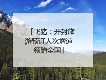 飞猪：开封旅游预订人次增速领跑全国