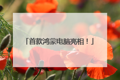 首款鸿蒙电脑亮相！