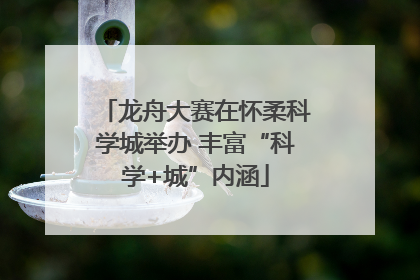 龙舟大赛在怀柔科学城举办 丰富“科学+城”内涵