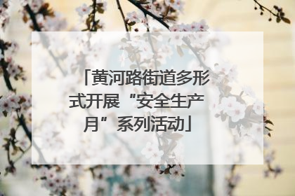黄河路街道多形式开展“安全生产月”系列活动