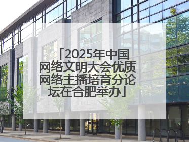 2025年中国网络文明大会优质网络主播培育分论坛在合肥举办