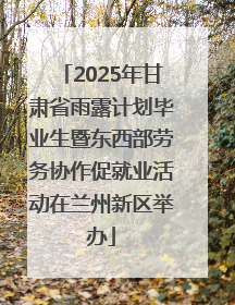 2025年甘肃省雨露计划毕业生暨东西部劳务协作促就业活动在兰州新区举办