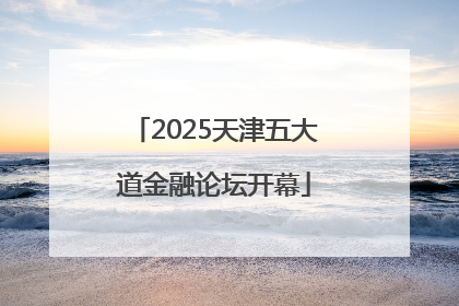 2025天津五大道金融论坛开幕