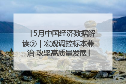 5月中国经济数据解读②｜宏观调控标本兼治 攻坚高质量发展