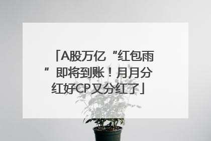 A股万亿“红包雨”即将到账！月月分红好CP又分红了