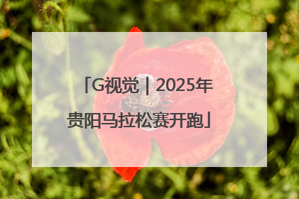 G视觉｜2025年贵阳马拉松赛开跑